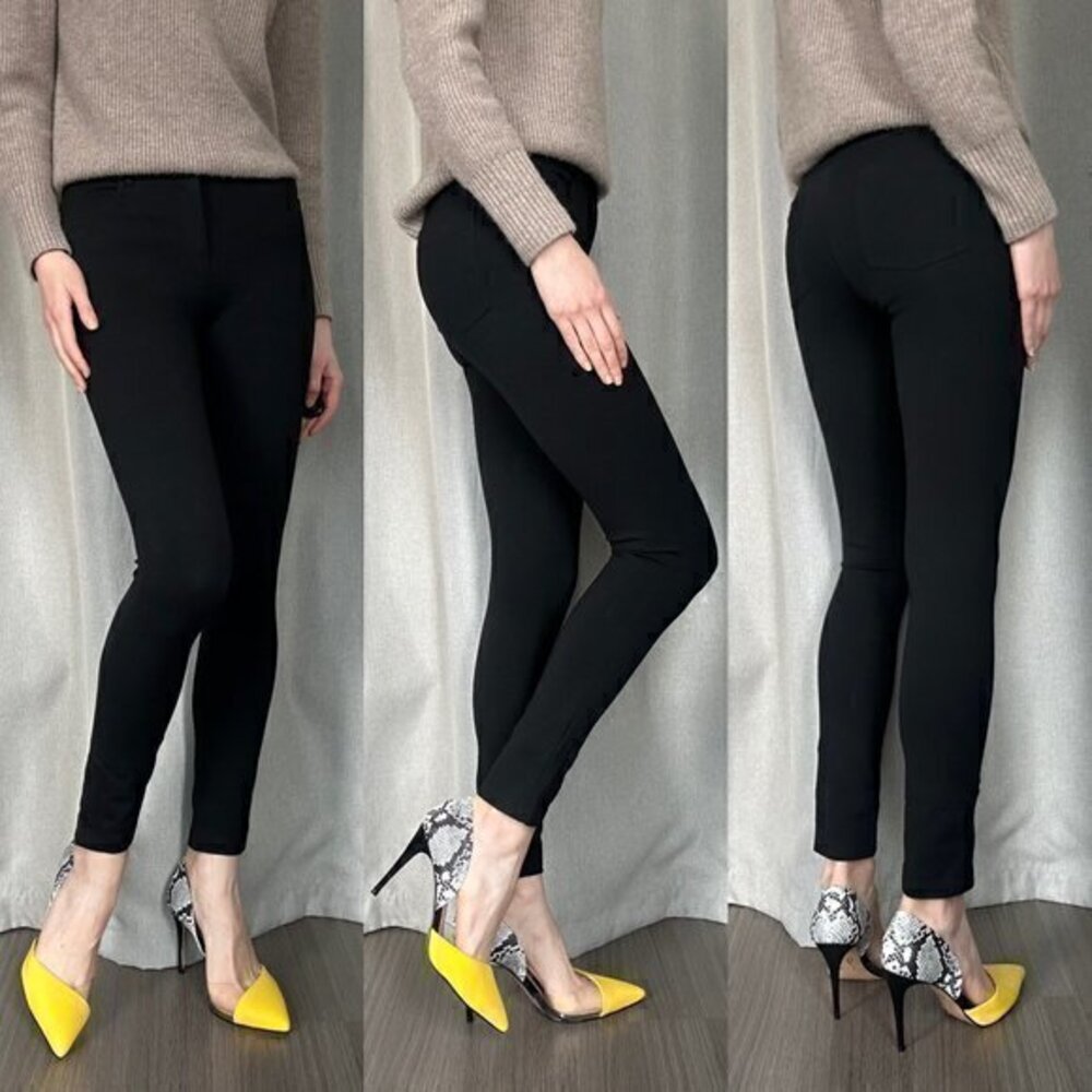 Vince Black Skinny Knit Leggings Pants XS (2)